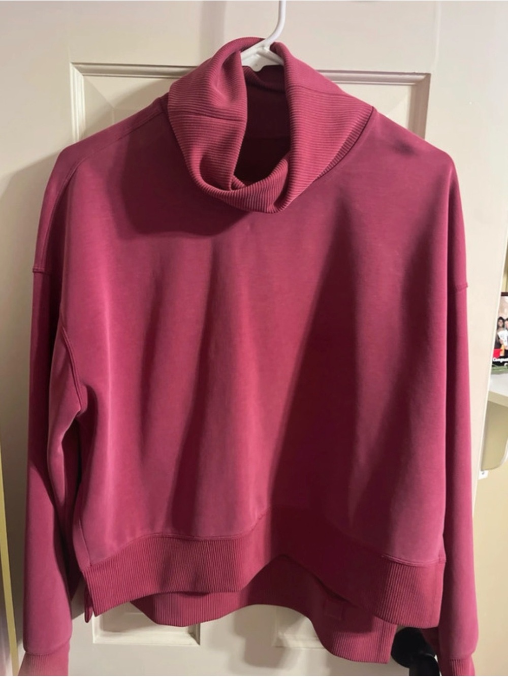 lululemon athletica Rose Pink Mock Neck Pullover